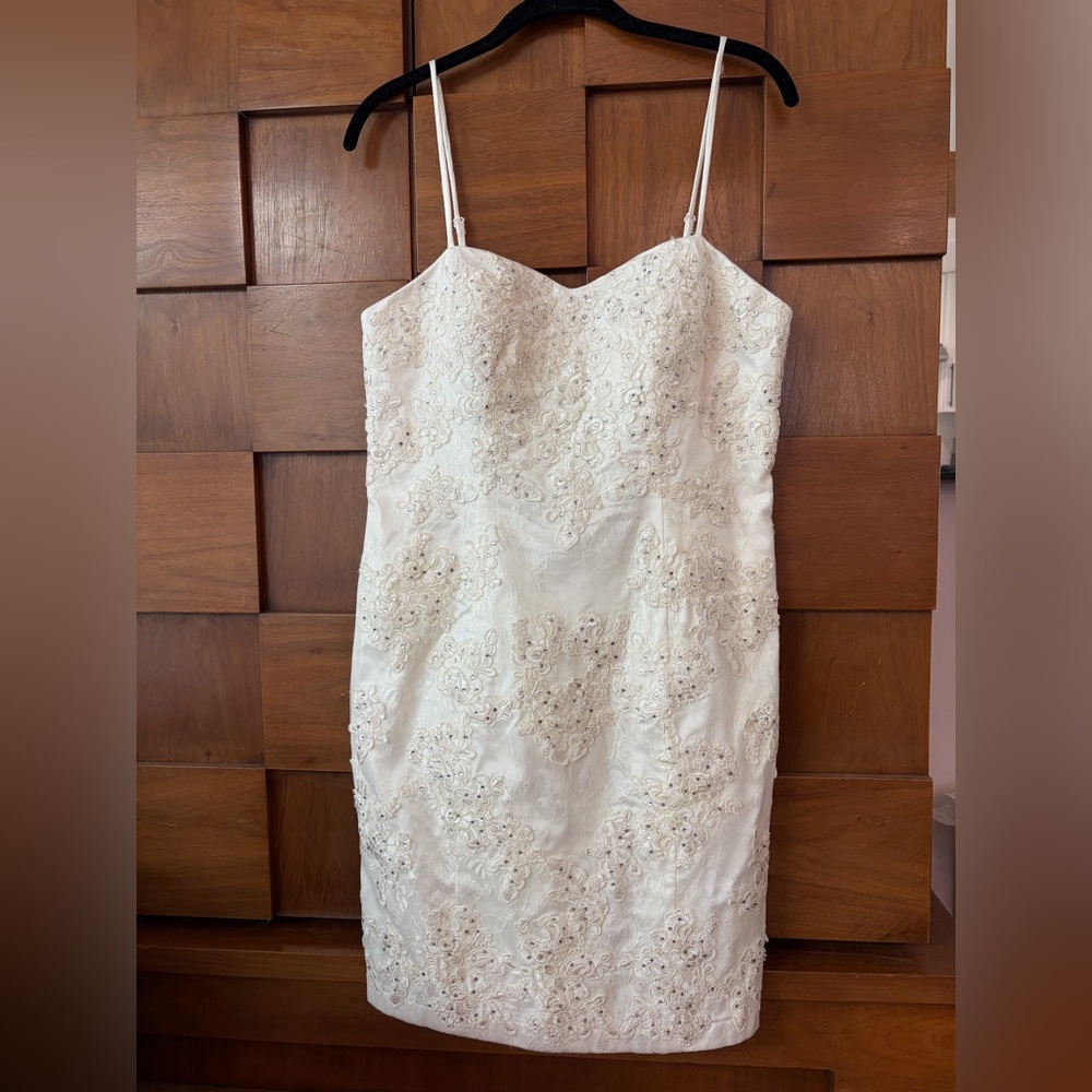 Beaded Wedding Cocktail Dress | mini dress minimalist 90s